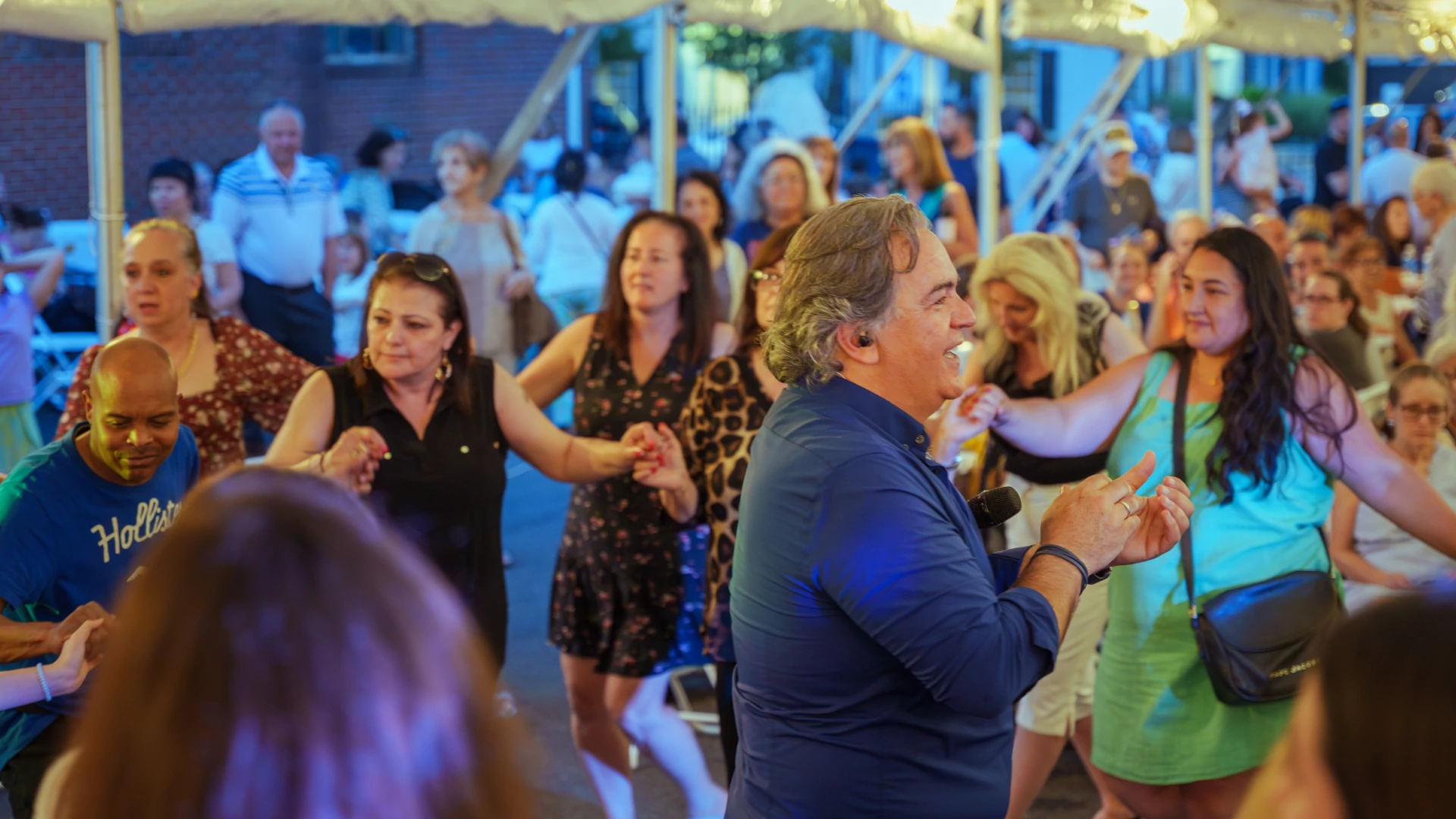 Orfeas Band ensemble — five Greek American musicians performing live
