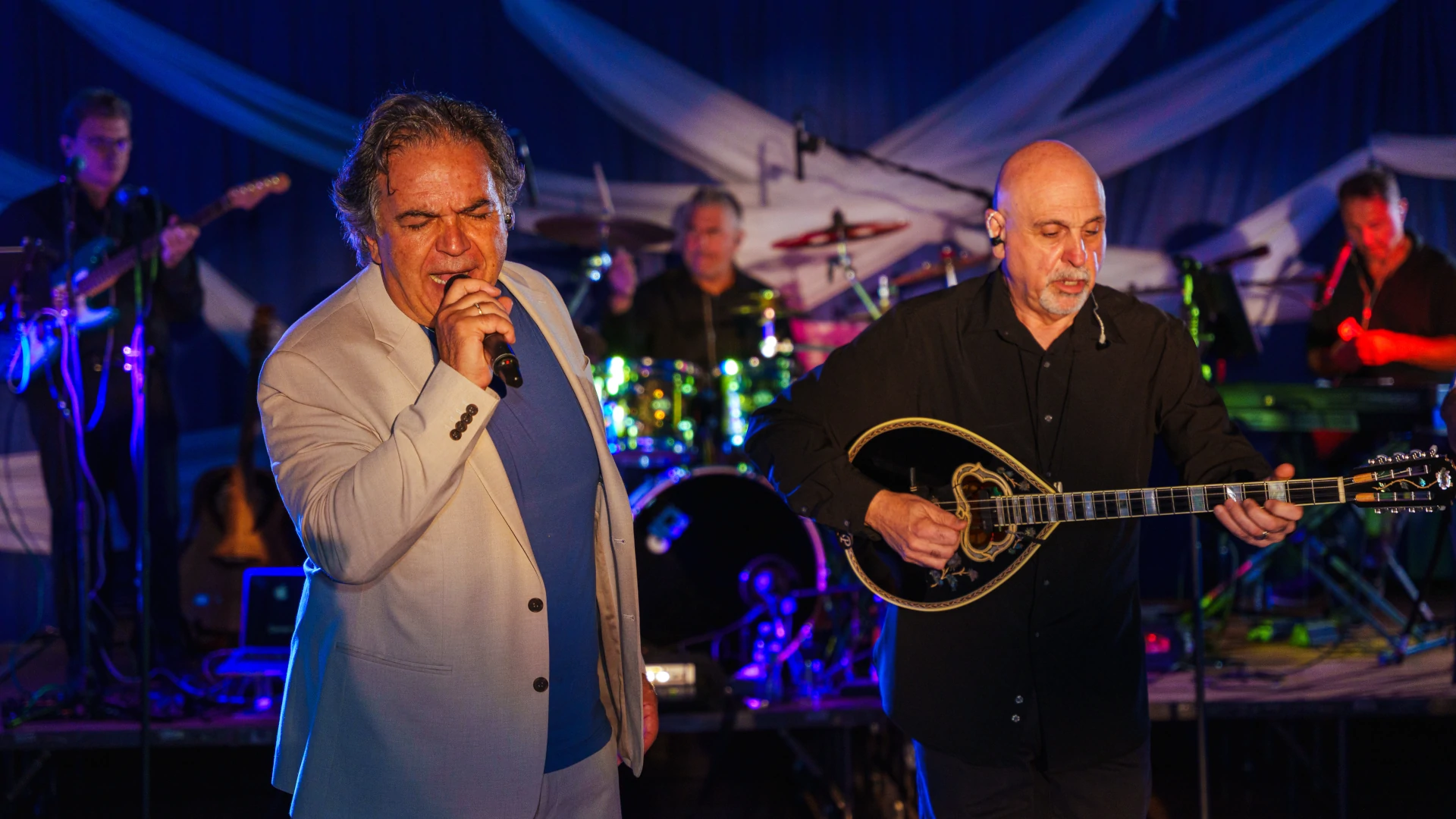 Orfeas Band performing at a private special event